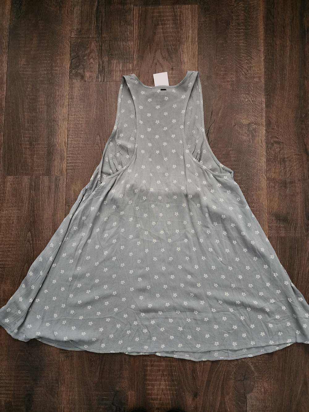 O'Neill Dusty Light Green Floral Sleeveless Casual Dress - Picture 4 of 6